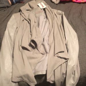 Blanknyc draped front jacket